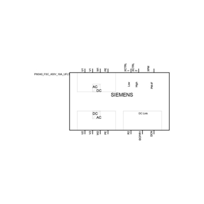 SINAMICS S120 PM340 modulo di alimentazione per Siemens 6SL3210-1SE21-8UA0