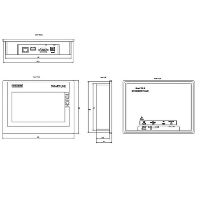 Display touch Ethernet SIMATIC HMI Smart 700 IE V4 6AV6648-0DC11-3AX0 100% originale CN SIC