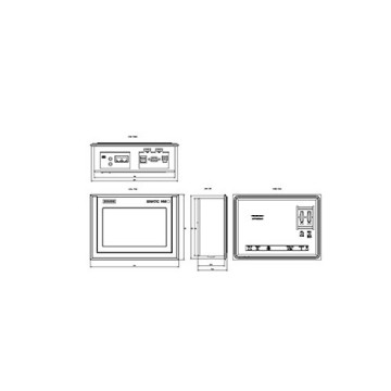 Rete Ethernet Originale TP700 Comfort Outdoor Smart Panel 6AV2124-0GC13-0AX0 Touch
