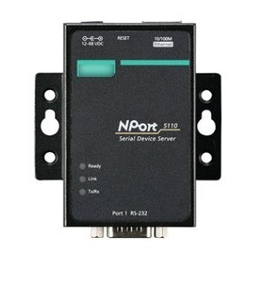 Automazione industriale NPORT 5110 Porta RS-232/422/485 Porta seriale dispositivo di rete Server Interfaccia TCP/IP standard per MOXA