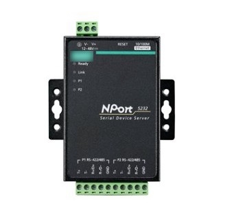 MOXA NPORT 5232 2 Porta RS-232/422/485 Serial Port Device Networking Server per il pagamento con Paypal