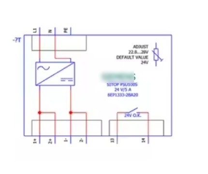 SITOP PSU100S 24V/5A Uscita 120/230V AC Input 6EP1333-2BA20 per prodotti industriali