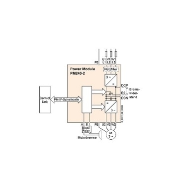 Modulo di alimentazione PM240-2 80-480V 47-63Hz 0,55kW 100% originale per automazione industriale