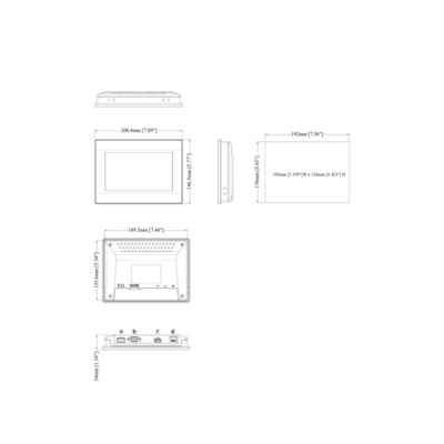 Original TK8072iP WEINVIEW 7' 800x480 TFT HMI touch screen per la rete altri 14.65