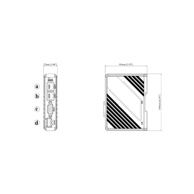 256MB Flash cMT-G01 Design sottile e leggero OPC UA MQTT MODBUS TCP/IP Gateway