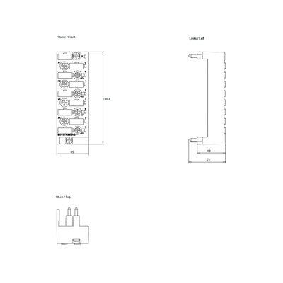 SIEMENS SIMATIC ET 200pro CM IO 8x M12 con SF LED Termine di pagamento T/T 6ES71944CB000AA0