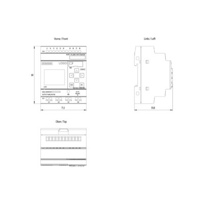 100% 6ED1052-1FB08-0BA1 Modulo logico di automazione industriale 115V/230V/relè 8 DI/4 DQ