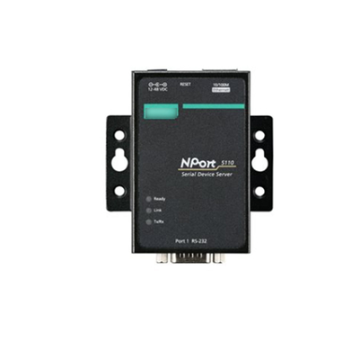 Supporto diretto NPORT 5110 Port RS-232/422/485 Serial Port Device Networking Server per MOXA