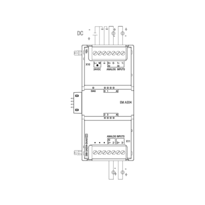 Siemens S7-200SMART PLC Module SM AI04 AI 4x12 bit 6ES72883AE040AA0 100% originale