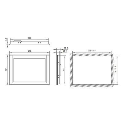 Automazione industriale Siemens 10.1&quot; TPC1021Kt con memoria 128M e risoluzione 1024*600