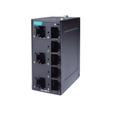 Interruttore Ethernet non gestito a 8 porte della serie EDS-2008-EL per accessori per computer industriali