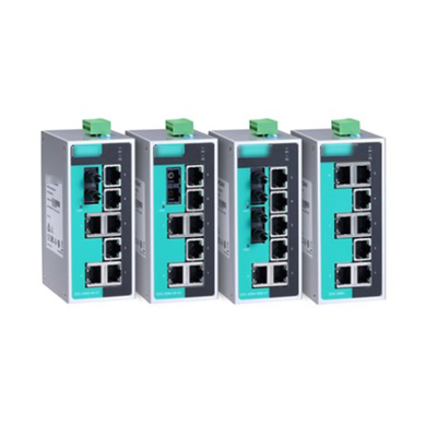 MOXA EDS-208A Switch Ethernet industriale non gestito a 8 porte con alluminio IP30