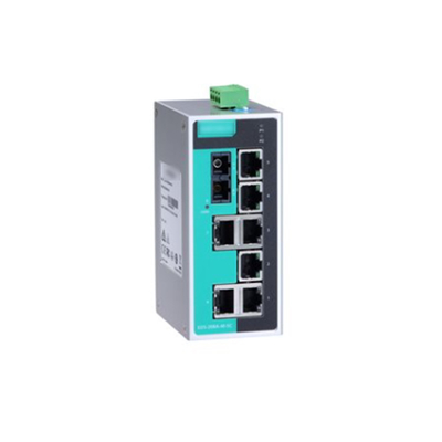 MOXA EDS-208A Switch Ethernet industriale non gestito a 8 porte con alluminio IP30
