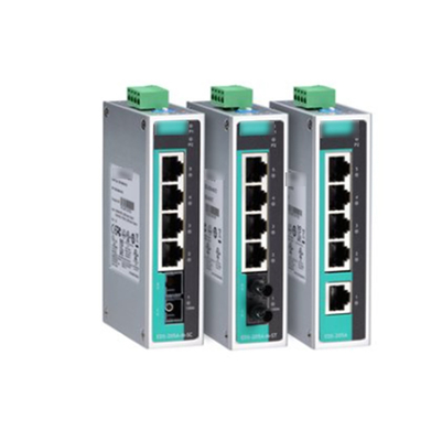 Accessori per bruciatori di gas EDS-205A Commutatore Ethernet industriale non gestito a 5 porte per MOXA