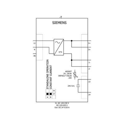 HYTECH Original SIEMENS SITOP PSU8200 24V DC 20A Modulo di alimentazione stabilizzato 6EP1336-3BA10