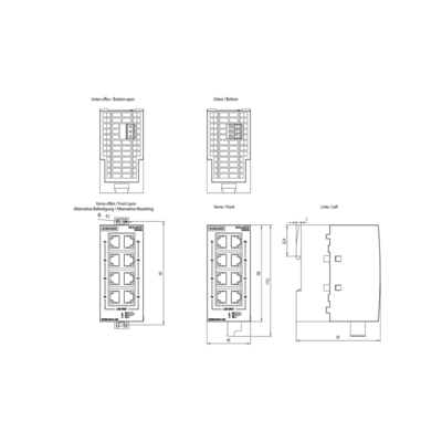 6GK5008-0BA10-1AB2 Siemens SCALANCE XB008 Commutatore Ethernet industriale non gestito 100%