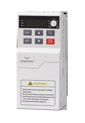 Convertitore di frequenza vettoriale a ciclo aperto 1.1KW 380V per apparecchiature industriali Simphoenix