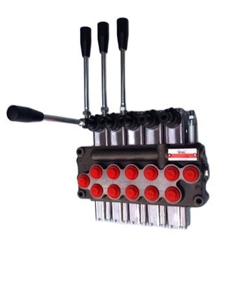 Valvola di controllo direzionale a monoblocco di pressione idraulica 5 bobine 45L/MIN Flusso nominale