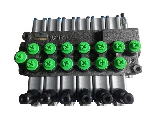 M45/6 Valvola di controllo idraulica monoblocco per idraulica mobile 6 bobine Valvola direzionale