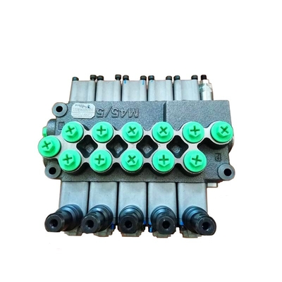M45/6 Valvola di controllo idraulica monoblocco per idraulica mobile 6 bobine Valvola direzionale