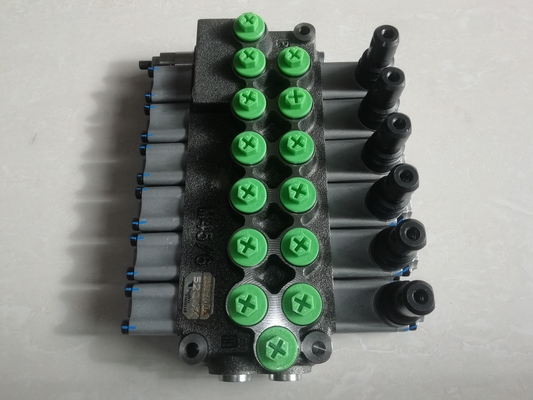 M45/6 Valvola di controllo idraulica monoblocco per idraulica mobile 6 bobine Valvola direzionale
