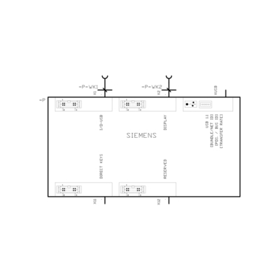 Unità di controllo del pannello 100% CNC touch screen PLC OP012 HMI 6FC5203-0AF02-0AA2 per Siemens
