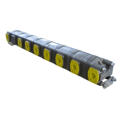 2 sezioni motore a ingranaggi rotativi divisore di flusso idraulico HDD35.125 con 125cm3 di cilindrata