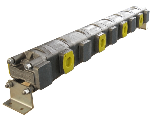 2 sezioni motore a ingranaggi rotativi divisore di flusso idraulico HDD35.125 con 125cm3 di cilindrata