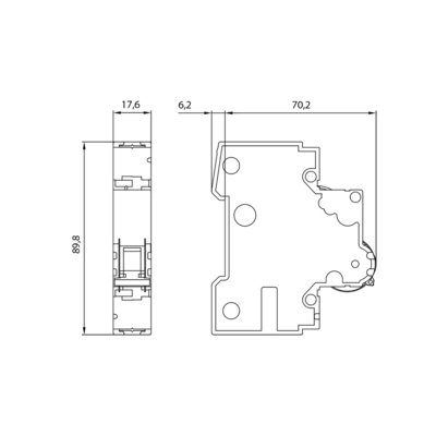 Interruttore di circuito in miniatura della serie 5SY6 230/400V 6kA 1 polo C 20A 5SY61207CC per Siemens