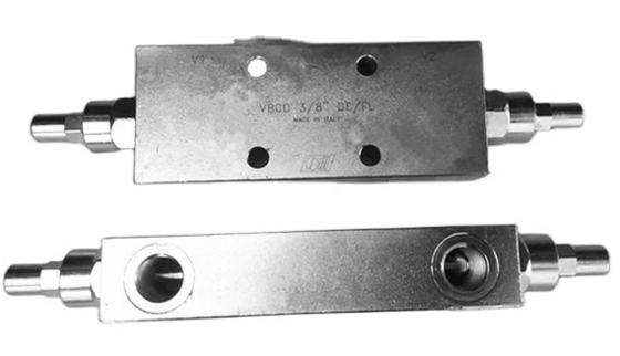 VBCD 3/8&quot; DE/FL Valvole sopracentrali Valvola di controbilancio per la pressione massima 350 bar