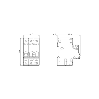 5SY7313-8CC miniatura interruttore di circuito 400V 15kA 3 poli D 13A SENTRON Per applicazioni
