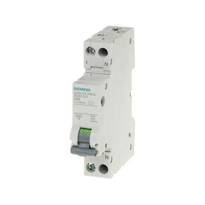 Interruttore di protezione da corrente residua 1P N tipo AC 30 mA 5SV9313-1CN25 per Siemens