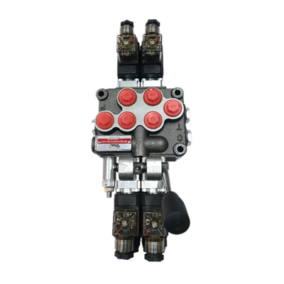 Valvola di direzione a 5 bobine a flusso elettricamente controllato per la pressione idraulica da 45L/MIN