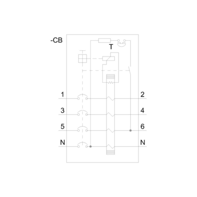 Siemens 5SV3646-6 Interfaccia di comunicazione degli interruttori di corrente residua di funzionamento