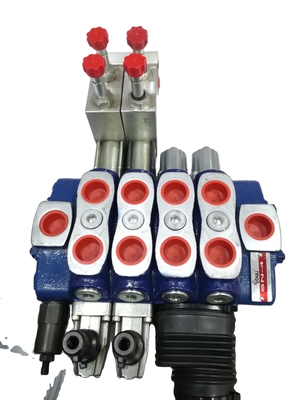 Valvola di direzione a 5 bobine a flusso elettricamente controllato per la pressione idraulica da 45L/MIN
