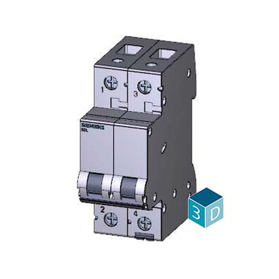 Interruttore di circuito in miniatura a due poli 5SL6210-7CC 100% rigorosamente testato per Siemens 400V 6kA