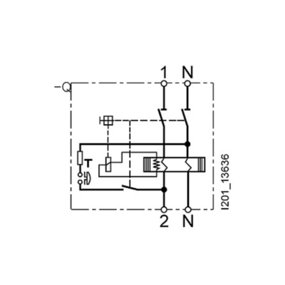 Siemens 5SV4614-0 Interruttore a corrente alternata residuo a due poli 40A 300mA Un AC 230V