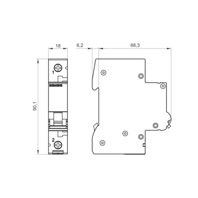 Siemens 5SL4110-7CC miniatura interruttore 100% originale con imballaggio originale