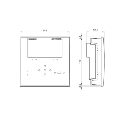 SENTRON 3KC LCD 144x144 mm ATC6300 Controller di conversione intelligente per MCCB ACB LBS