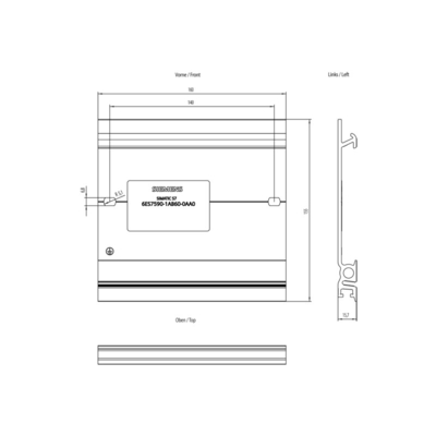 Pacchetto originale SIMATIC S7-1500 Sistemi di montaggio 160 mm per 6ES7590-1AB60-0AA0 PLC