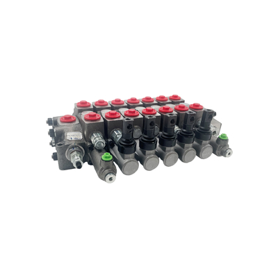Valvola di controllo direzionale idraulica di tipo HC-D6/7 7 bobine 100L/min Flusso Pressione 350bar