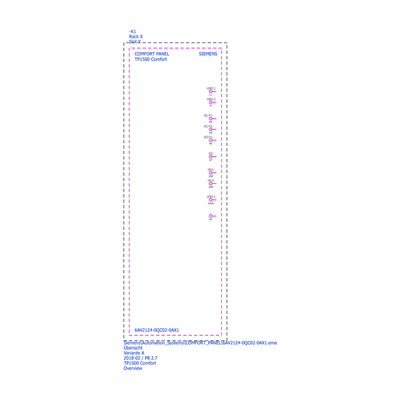 SIMATIC HMI TP1500 SmartPanel Touch 15 &quot;Widescreen TFT Display 6AV2124-0QC02-0AX1 per Siemens