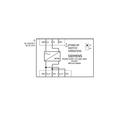 6EP1333-4BA00 SIMATIC PM 1507 24V/8A Fornitore di alimentazione per SIMATIC S7-1500 e altre reti