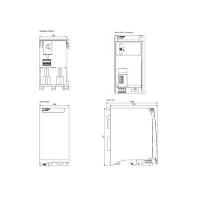 6EP1333-4BA00 SIMATIC PM 1507 24V/8A Fornitore di alimentazione per SIMATIC S7-1500 e altre reti