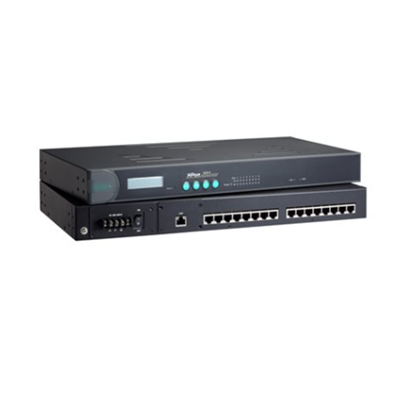 NPORT 5630-16 100 a 240 VAC o 88 a 300 VDC Server seriale per MOXA DHL TNT UPS FEDEX EMS