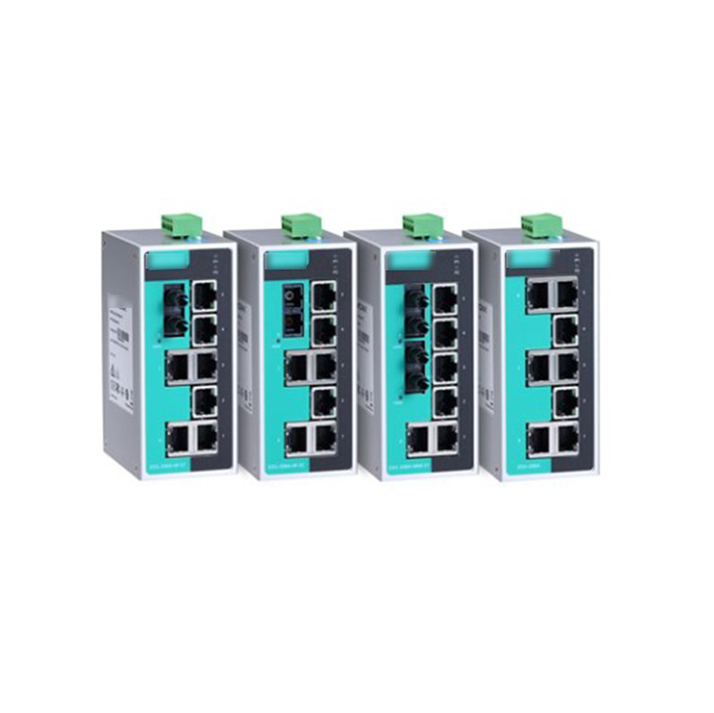 EDS-208A serie 8-Port non gestito Industrial Ethernet Switch con doppio input di alimentazione ridondante