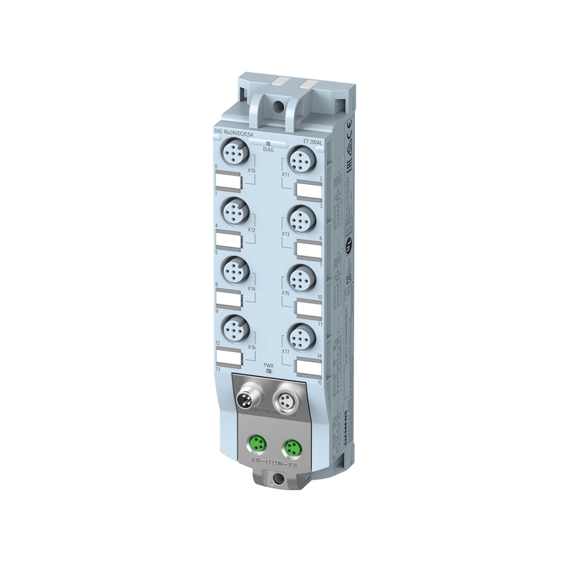 6ES7143-5AH00-0BA0 DIQ 16x24 V DC/0,5 A IP67 Siemens ET 200AL Modulo di connessione con 1