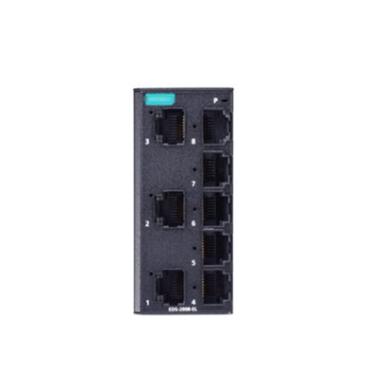 Interruttore Ethernet non gestito a 8 porte della serie EDS-2008-EL per accessori per computer industriali