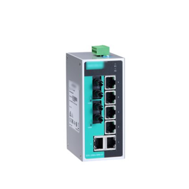 MOXA EDS-208A Switch Ethernet industriale non gestito a 8 porte con alluminio IP30