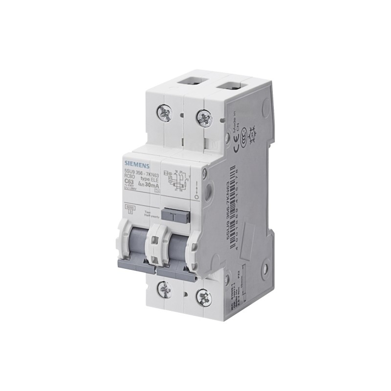 RCBO 6 kA 1P N Tipo AC 30 mA C-Char In 32 A Un AC 230 V Per Siemens 5SU9356 1KK32